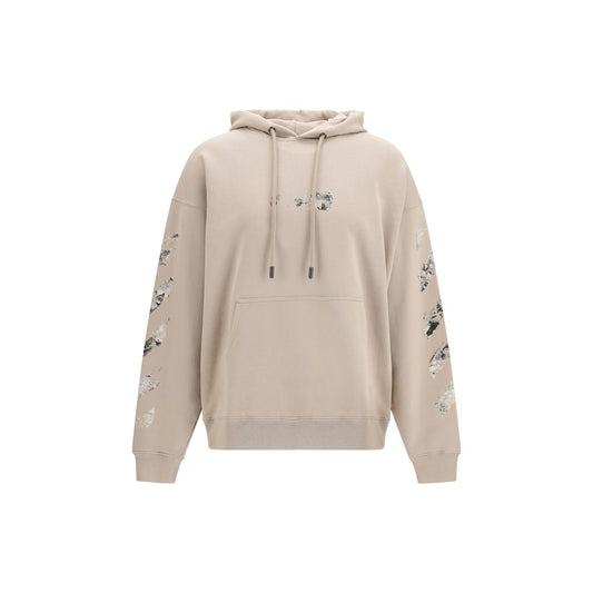 Off-White Beige Cotton Sweatshirt