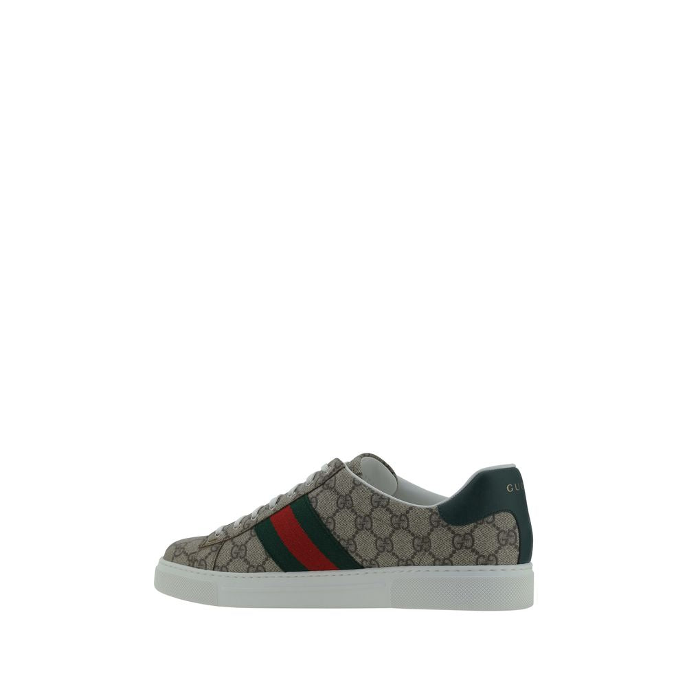 Gucci Beige Polyethylene Low Top Sneakers