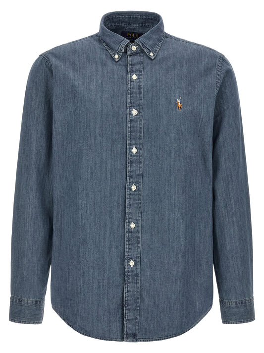 Polo Ralph Lauren Blue Cotton Blouse