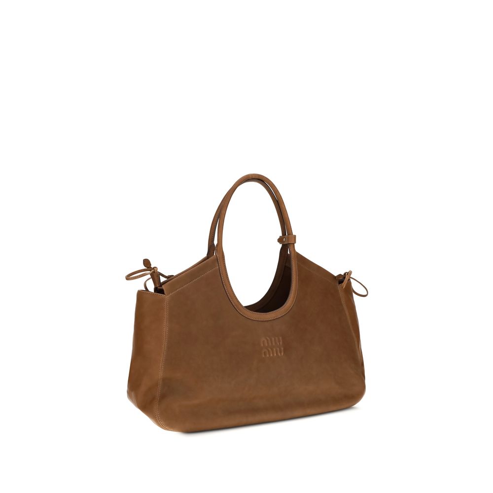 Miu Miu Brown Lamb Ovis Aries Handbag