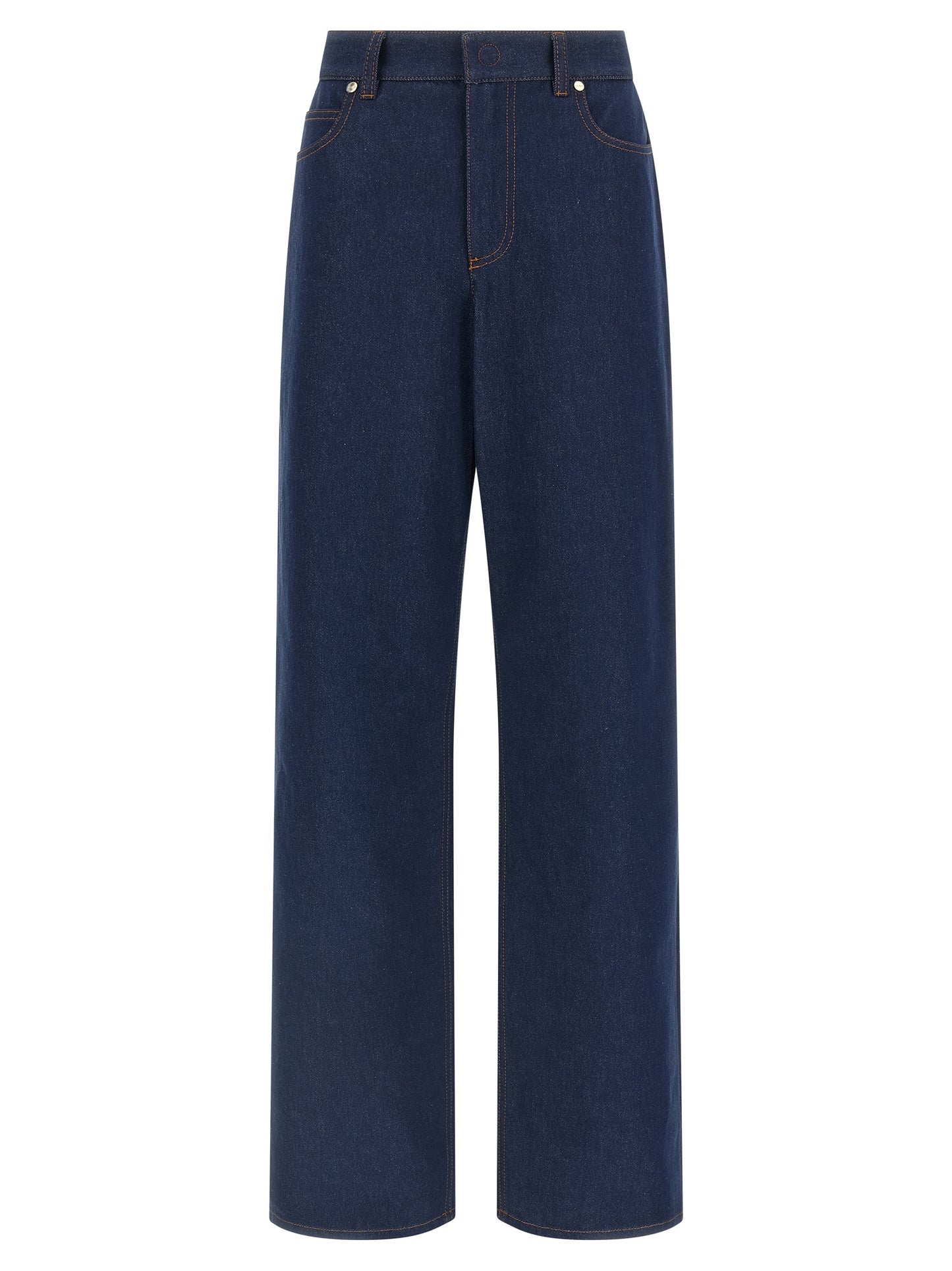 Fendi Blue Cotton Jeans Denim