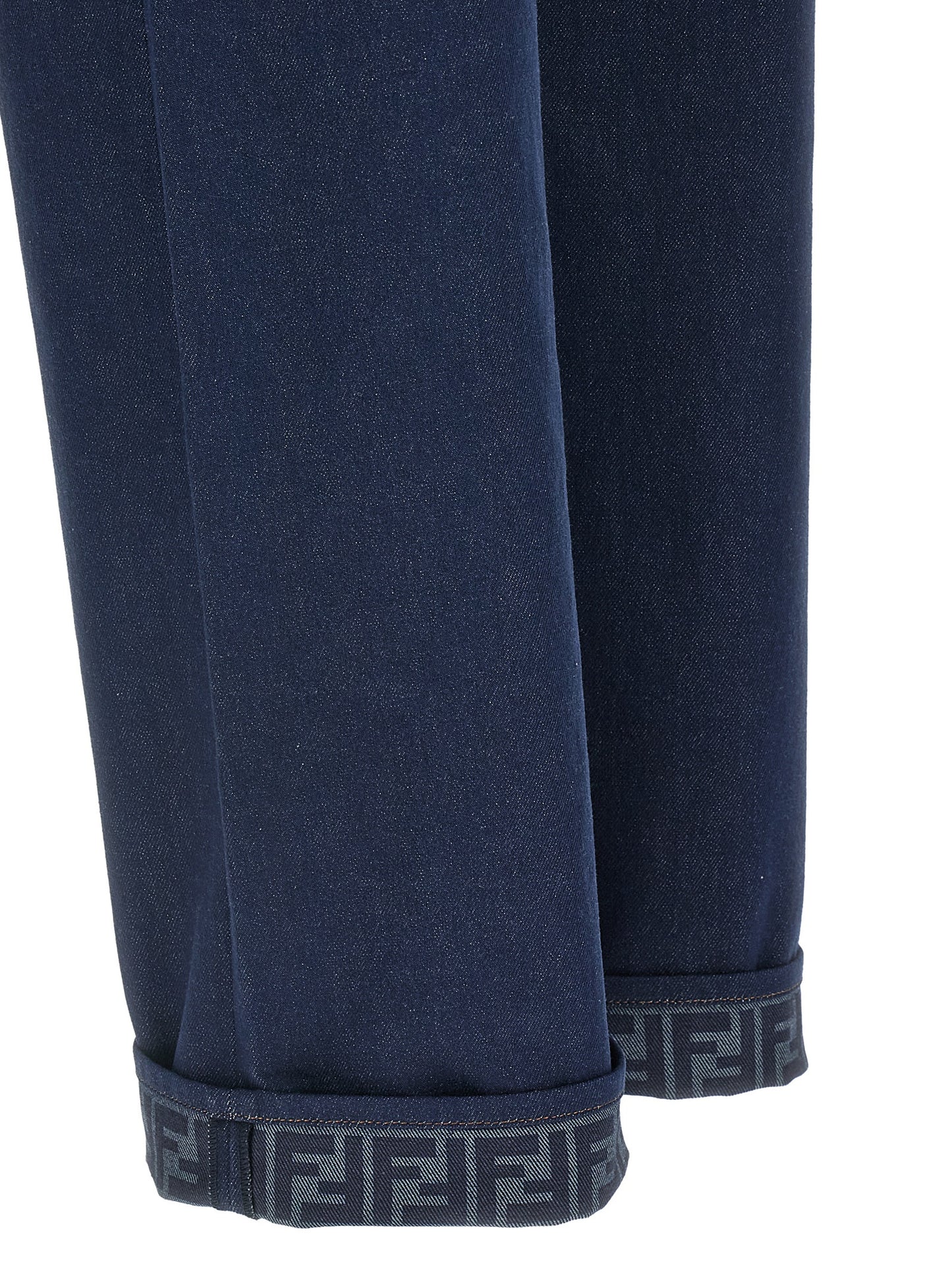 Fendi Blue Cotton Jeans Denim