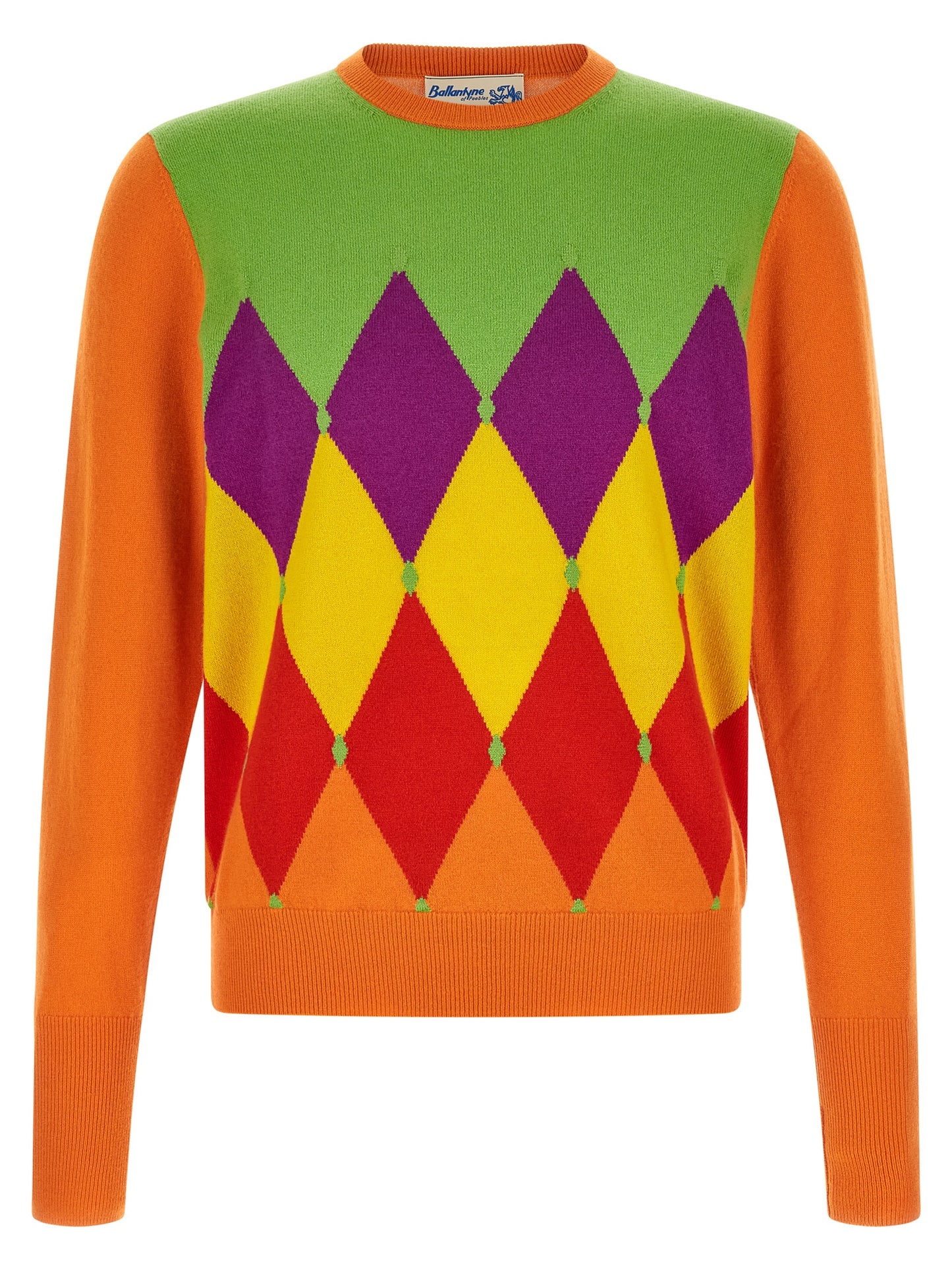 Ballantyne Orange Cashmere Cardigan