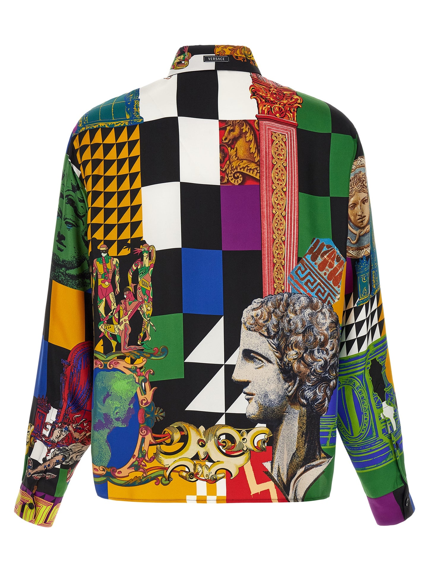 Versace Multicolor Silk Blouse