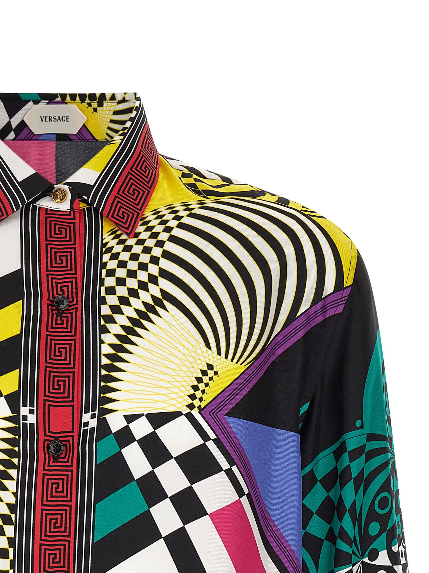 Versace Multicolor Silk Blouse