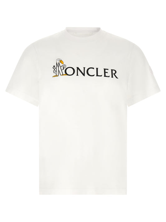 Moncler White Cotton T-Shirt