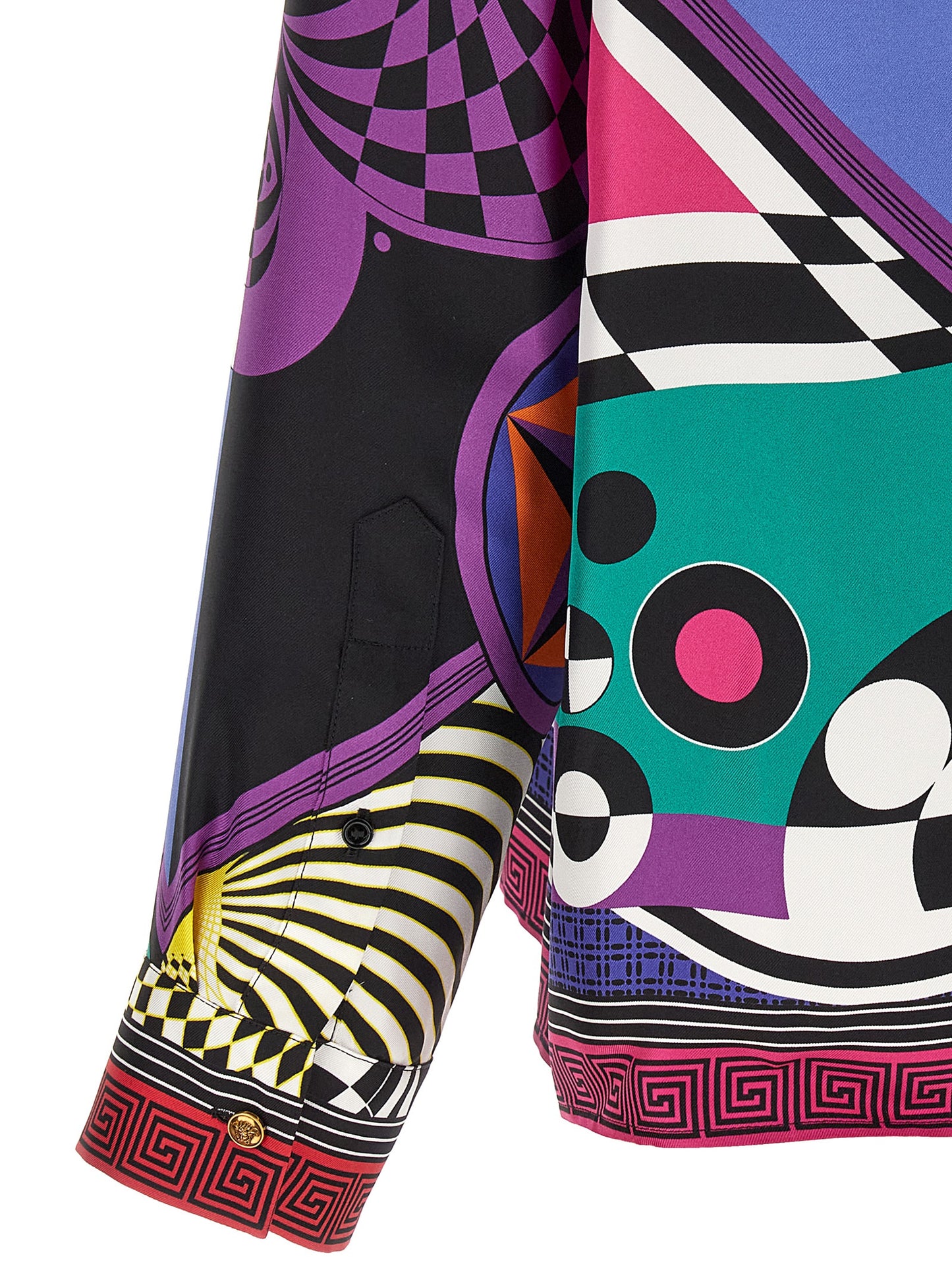 Versace Multicolor Silk Blouse