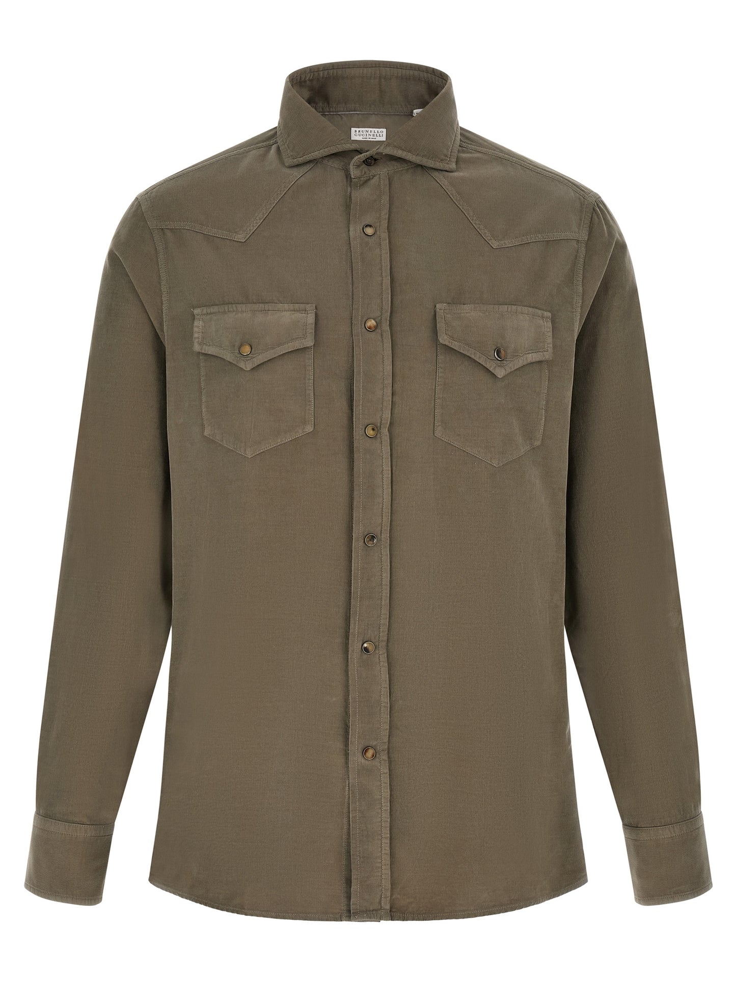 Brunello Cucinelli Bicolor Cotton Blouse