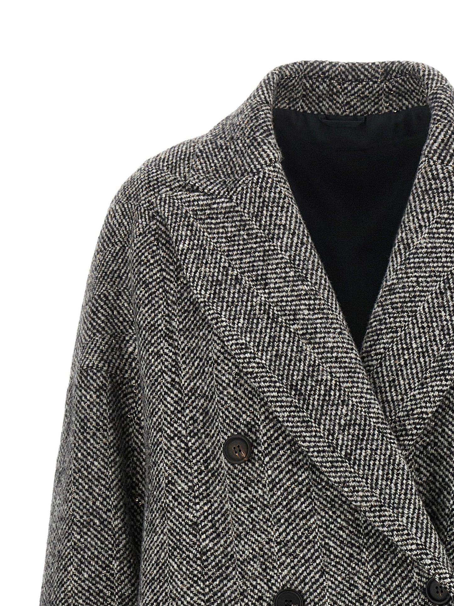 Brunello Cucinelli Gray Virgin Wool Coat