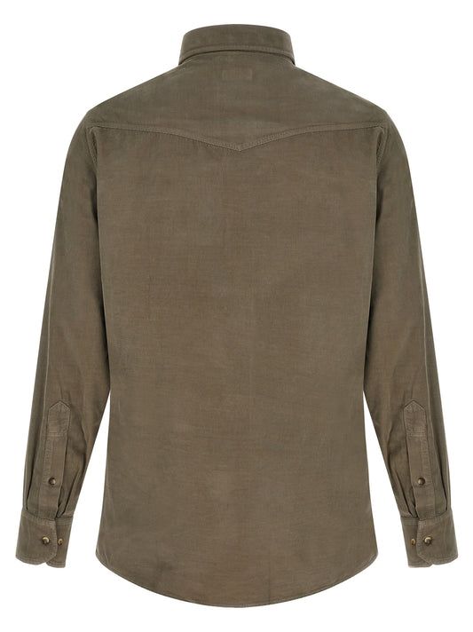 Brunello Cucinelli Bicolor Cotton Blouse