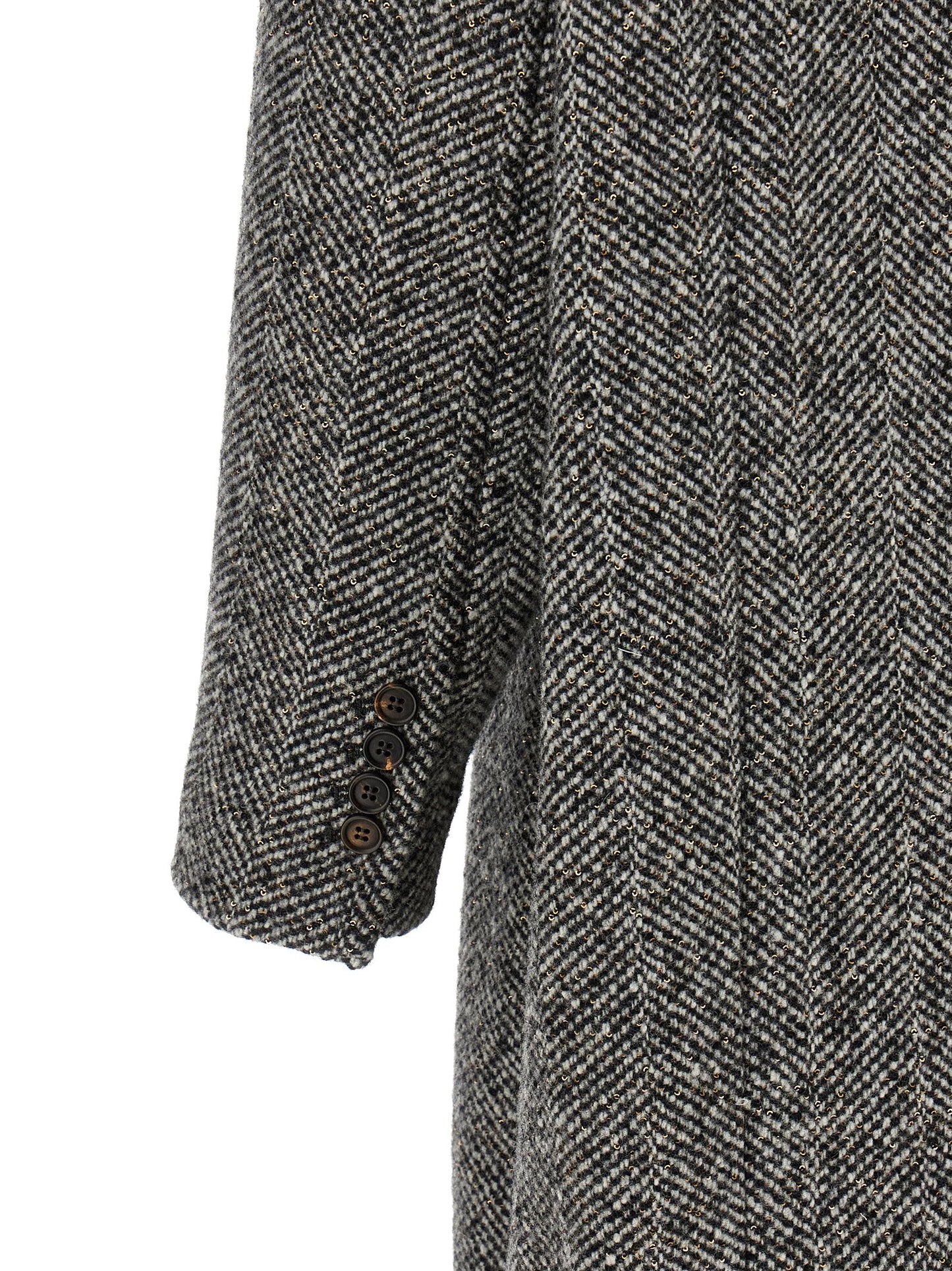 Brunello Cucinelli Gray Virgin Wool Coat