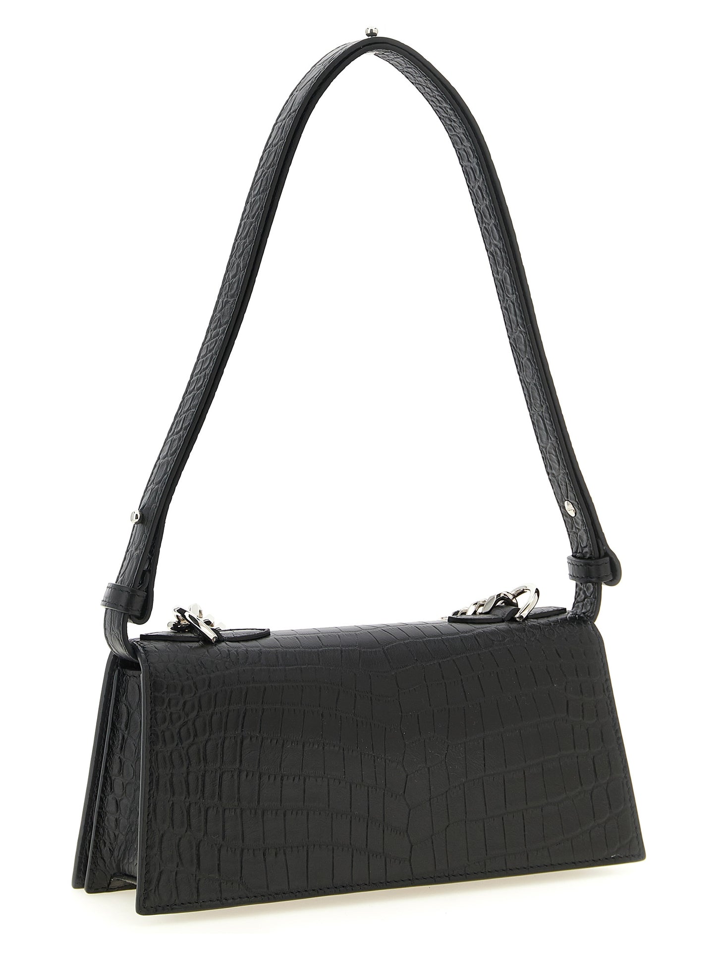 Alexander McQueen Black Calfskin Shoulder Bag