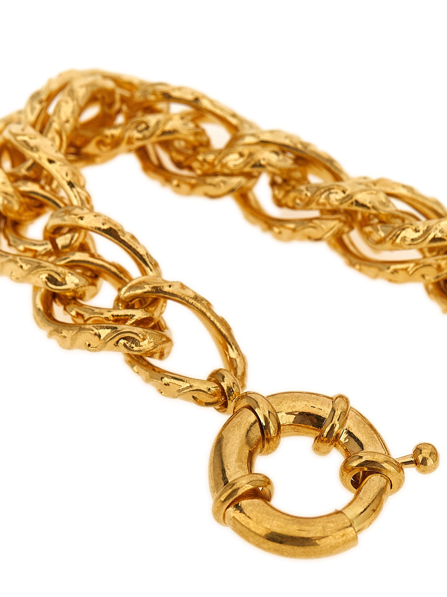 Saint Laurent Gold Brass Bracelet