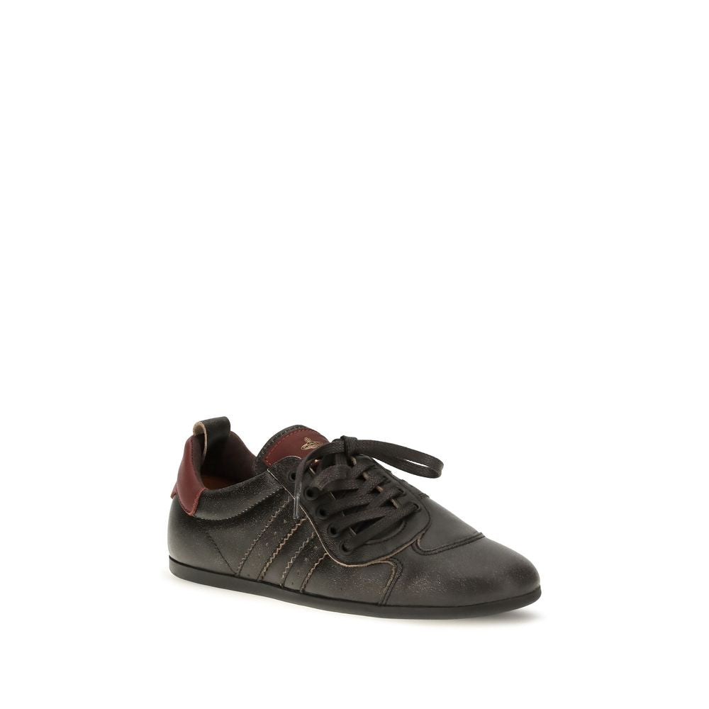 Vivienne Westwood Black Calf Leather Bos Taurus Sneakers
