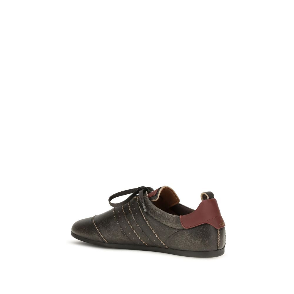 Vivienne Westwood Black Calf Leather Bos Taurus Sneakers