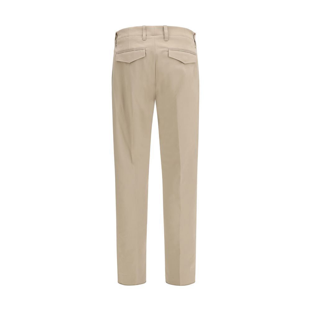 Lardini Beige Cotton Casual Pants