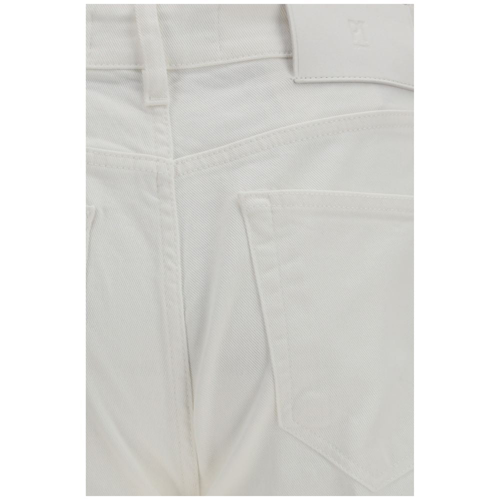 PT Torino White Cotton Slim Fit Jeans