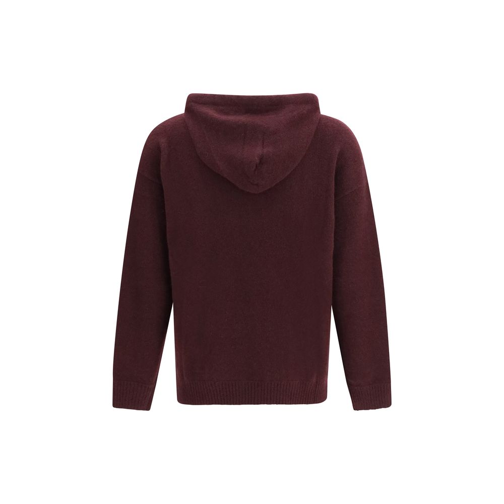 Laneus Bordeaux Cashmere Hoodie