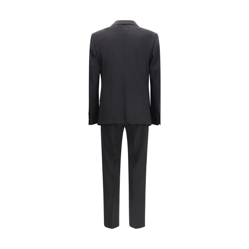 Dolce & Gabbana Black Wool Oves Aries Two-Piece Suit