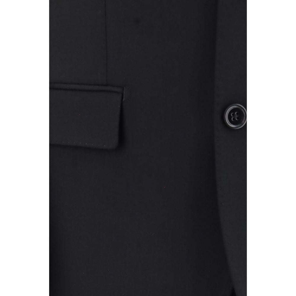 Dolce & Gabbana Black Wool Oves Aries Two-Piece Suit
