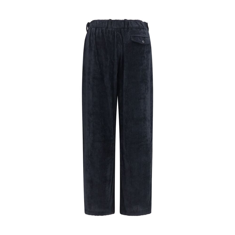 Giorgio Armani Black Viscose Casual Pants