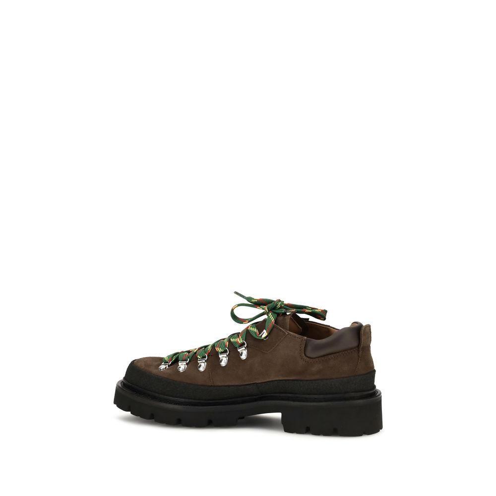 Dsquared² Brown Calf Leather Bos Taurus Lace-Up Boots