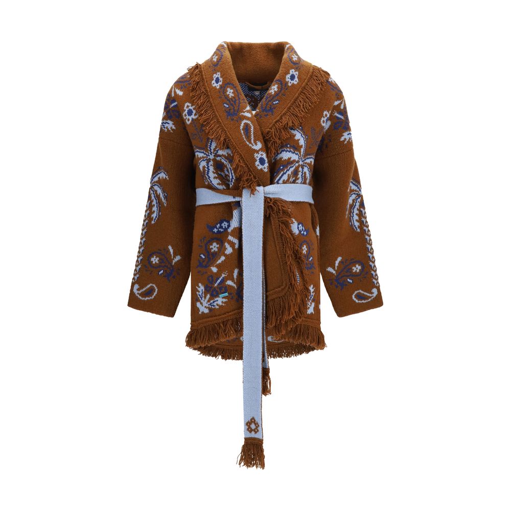 Alanui Brown Wool Oves Aries Cardigan