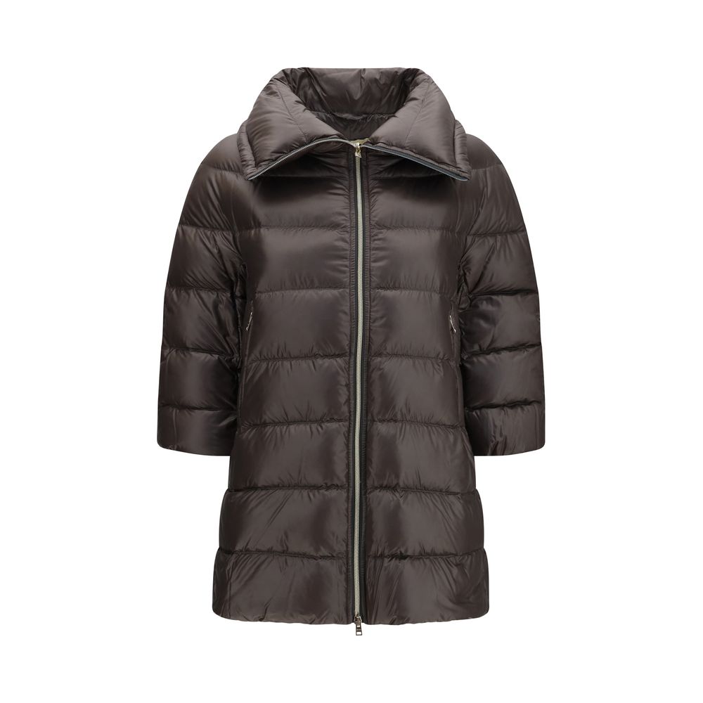 Herno Gray Polyester Full-Length Jacket