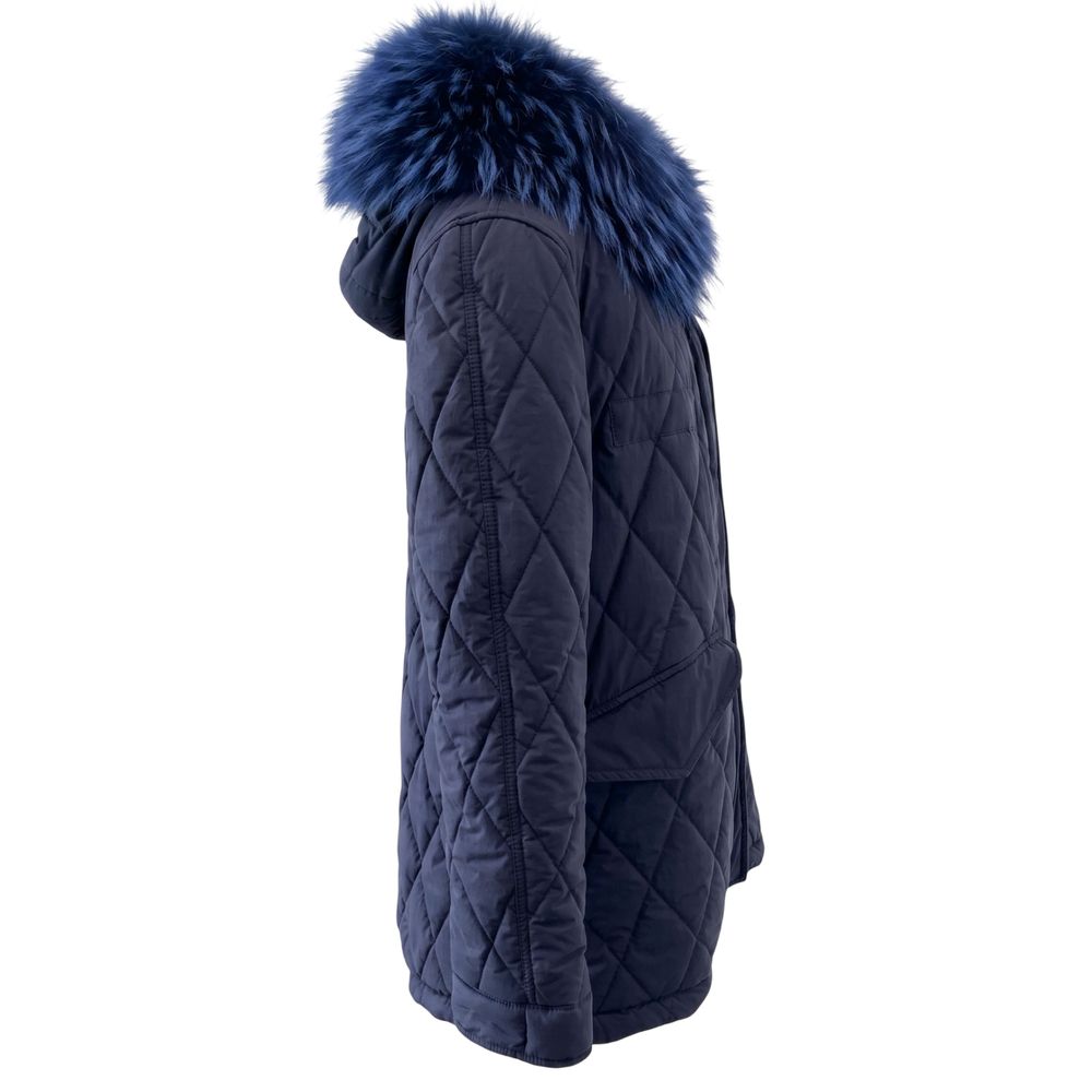 Mr&Mrs Italy Blue Cotton Women's Jacket