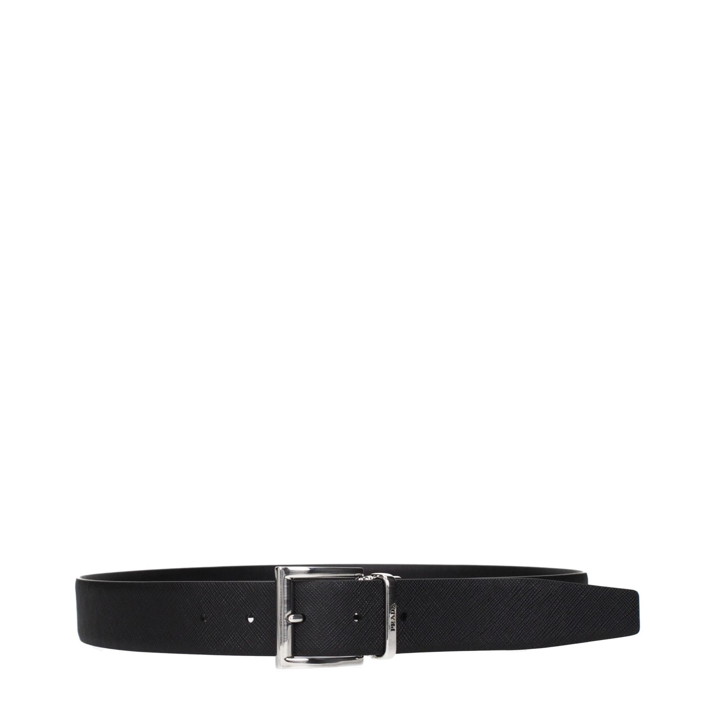 Prada Black Leather Regular Belt