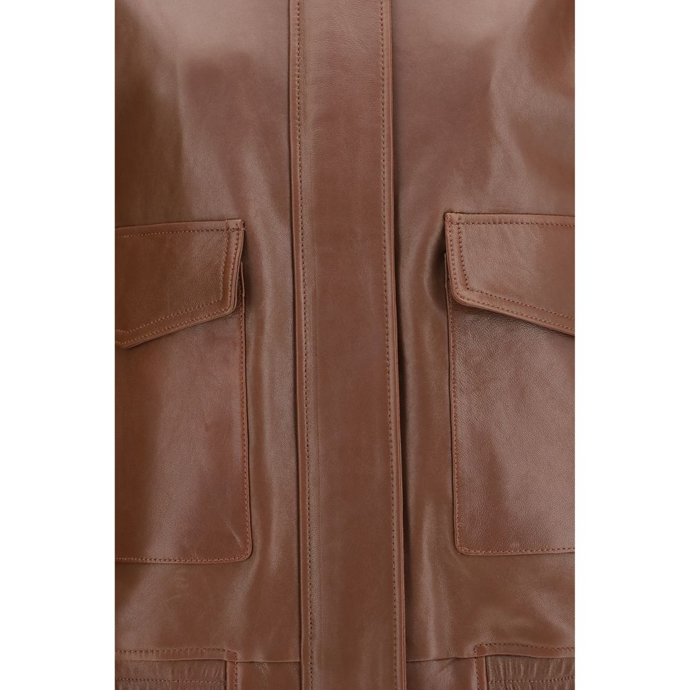 Arma Brown Lamb Ovis Aries Aries Full-Length Jacket