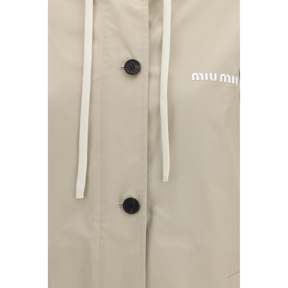 Miu Miu Beige Cotton Coat