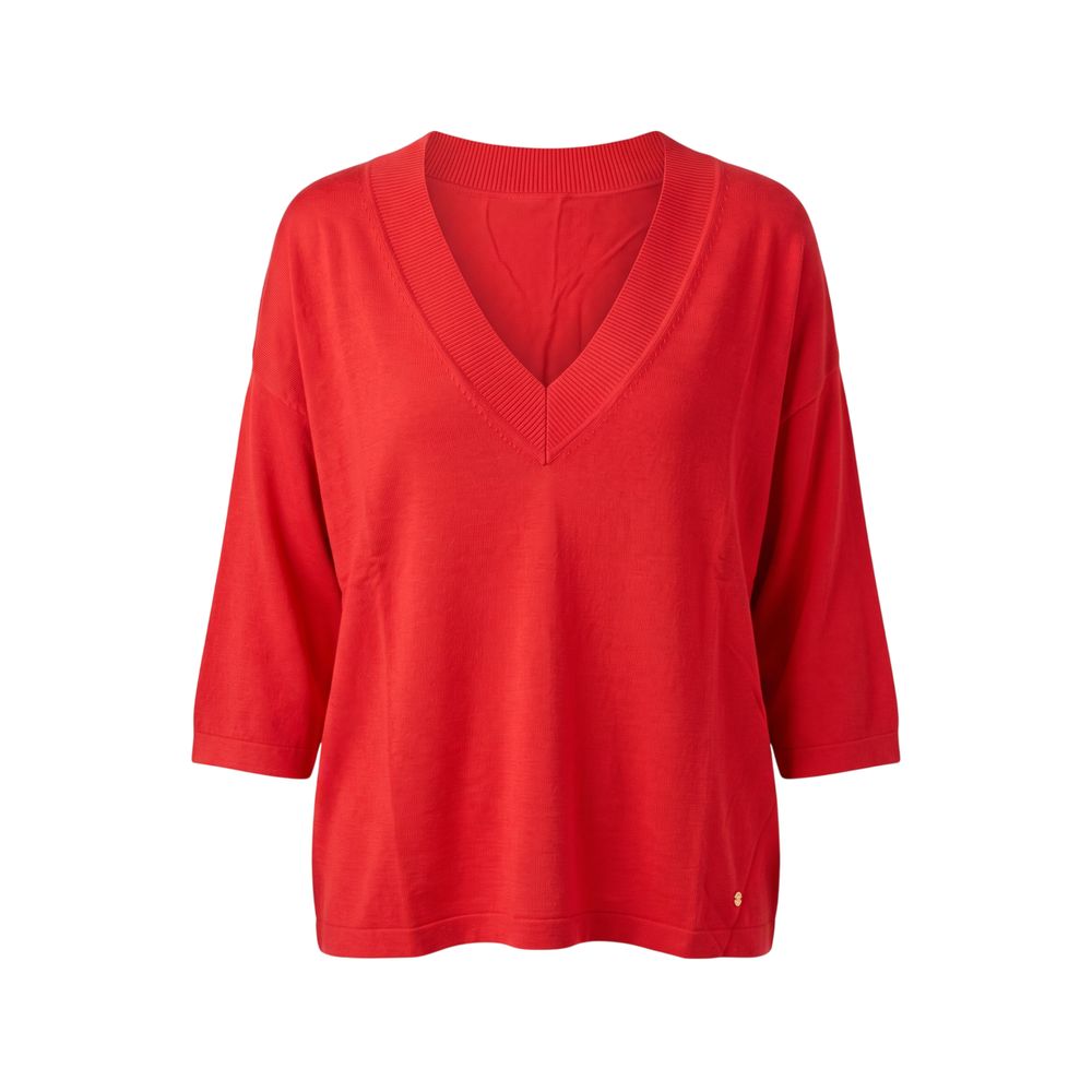 Trussardi Jeans Red Viscose Women Sweater