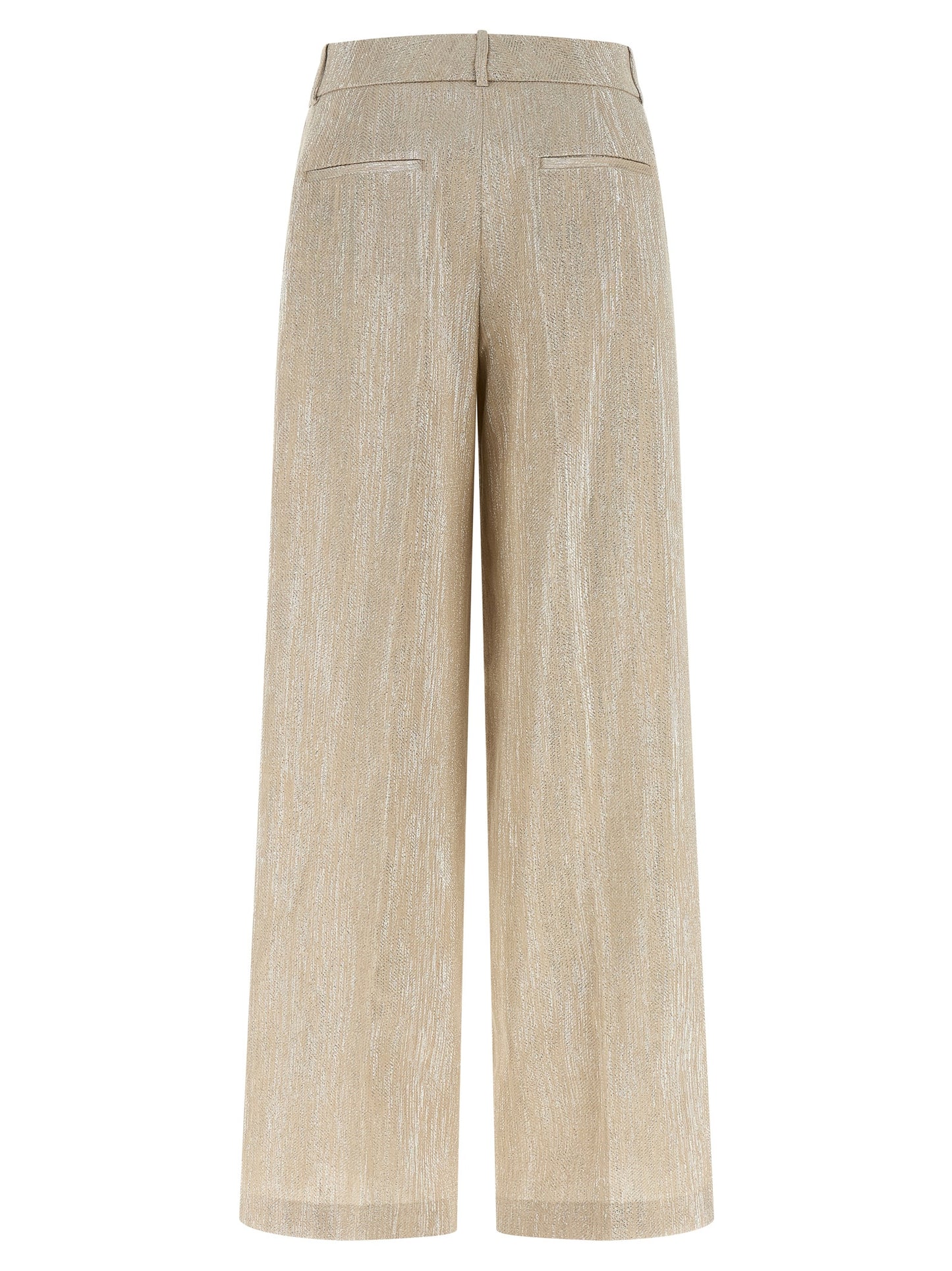 Peserico Beige Viscose Casual Pants