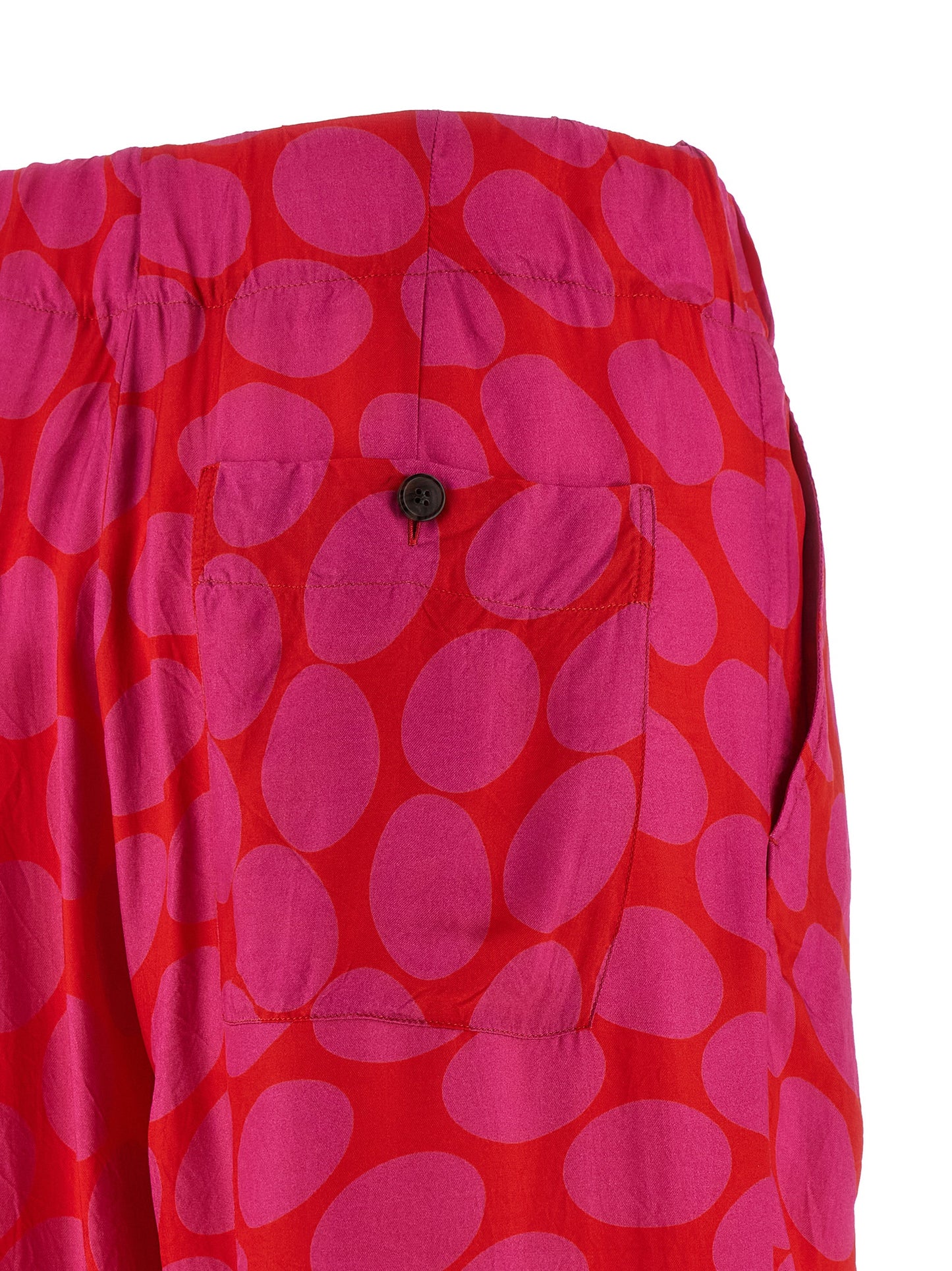 Dries Van Noten Fuchsia Viscose Casual Pants