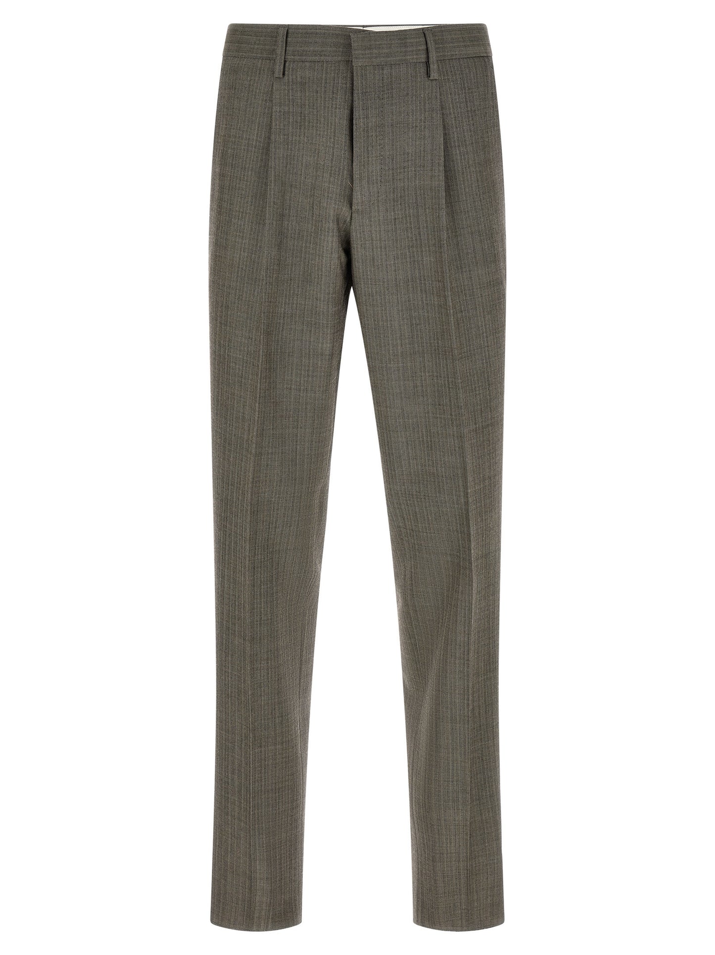 Lardini Gray Virgin Wool Two-Piece Suit