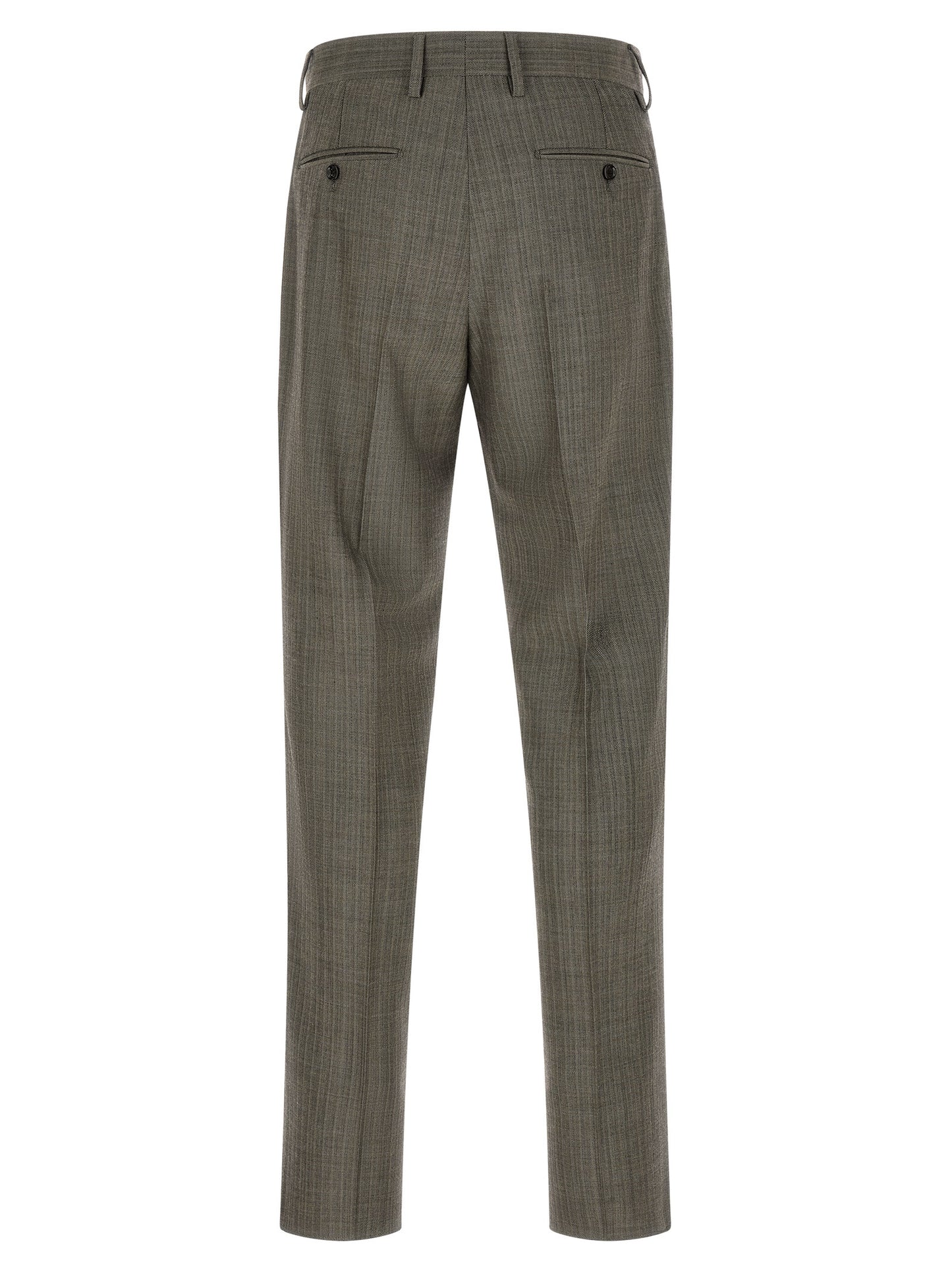 Lardini Gray Virgin Wool Two-Piece Suit