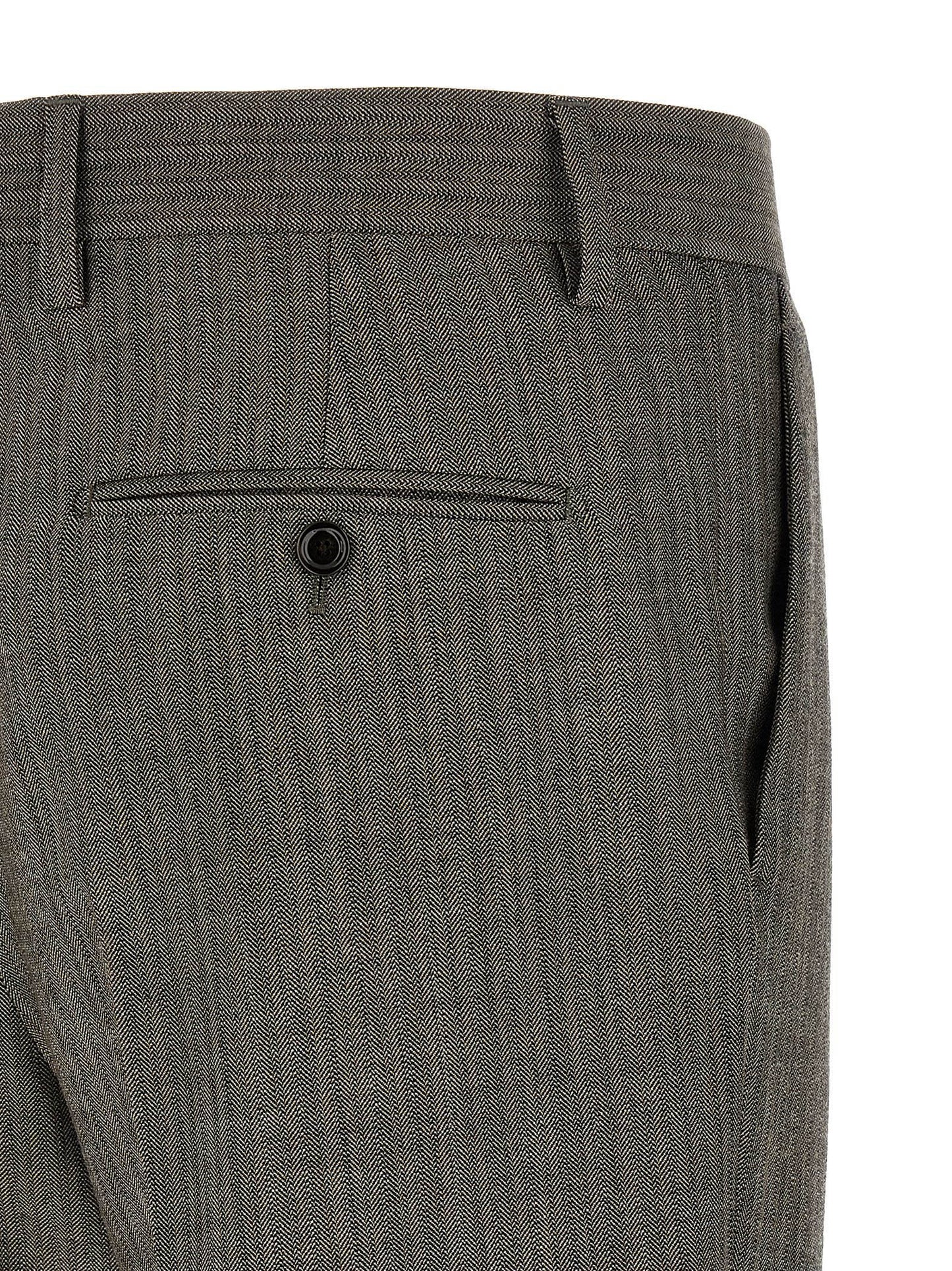 Lardini Gray Virgin Wool Two-Piece Suit