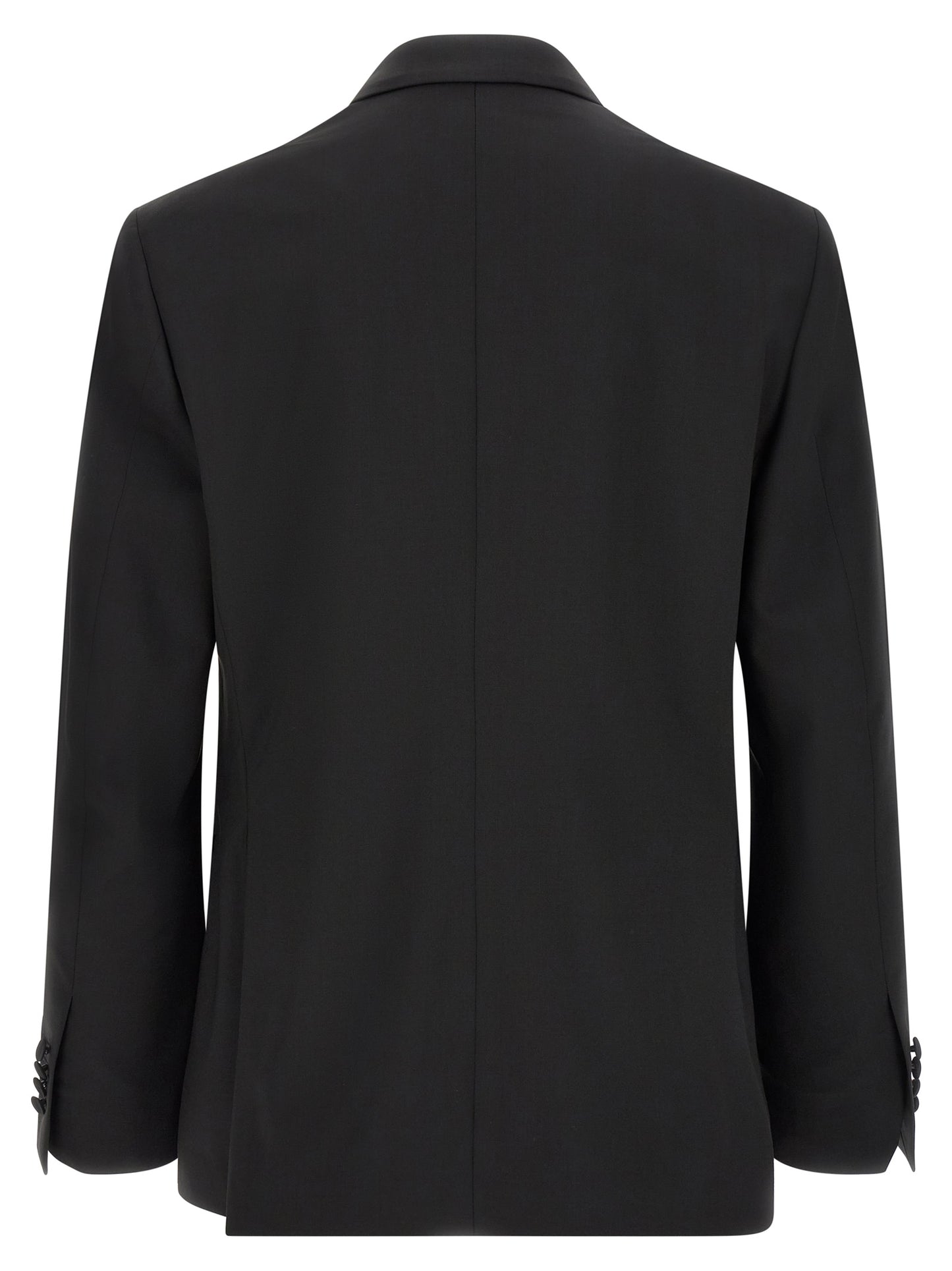 Lardini Black Virgin Wool Tuxedo