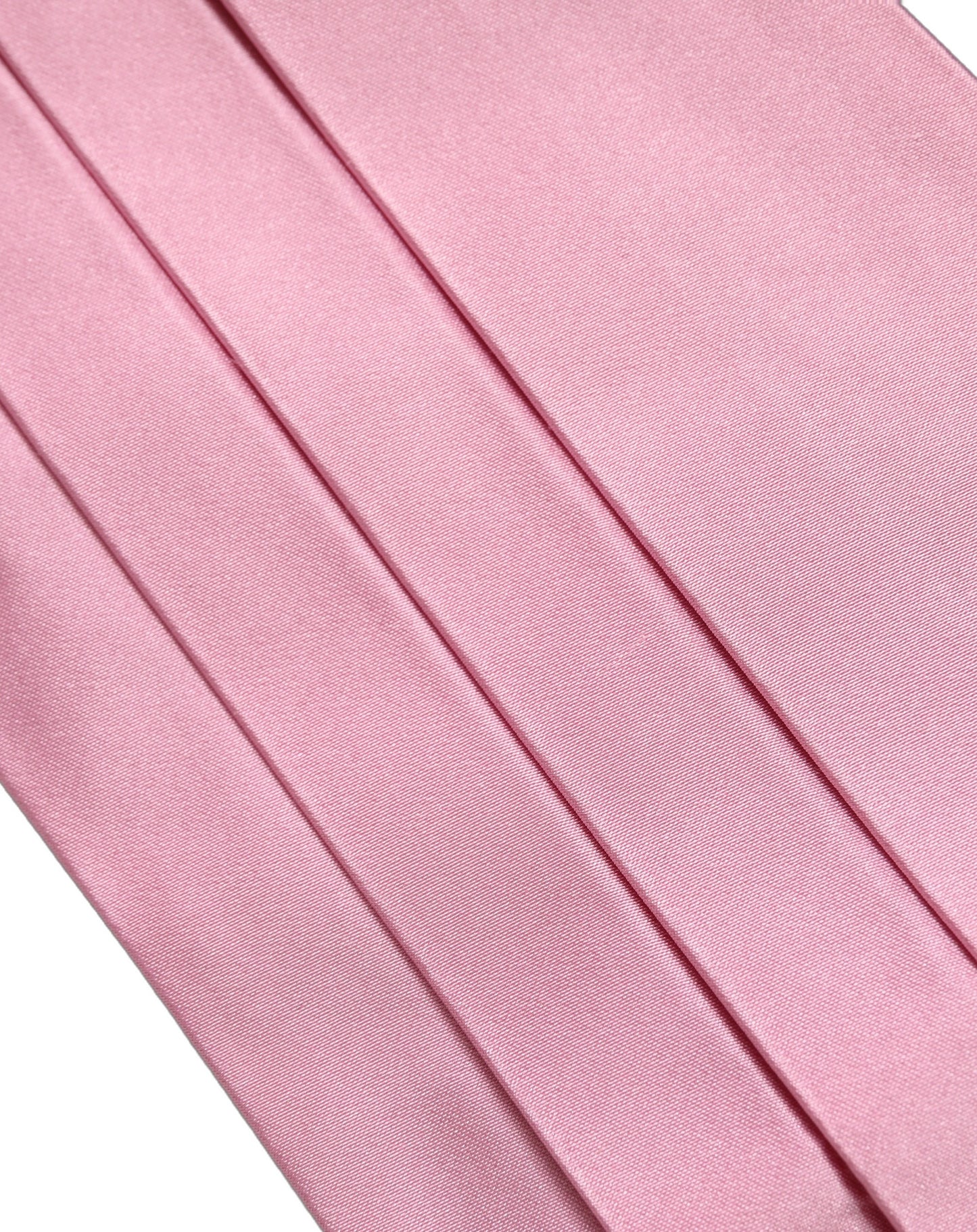 Dolce & Gabbana Pink Men 100% Silk Belt Waist Cummerbund