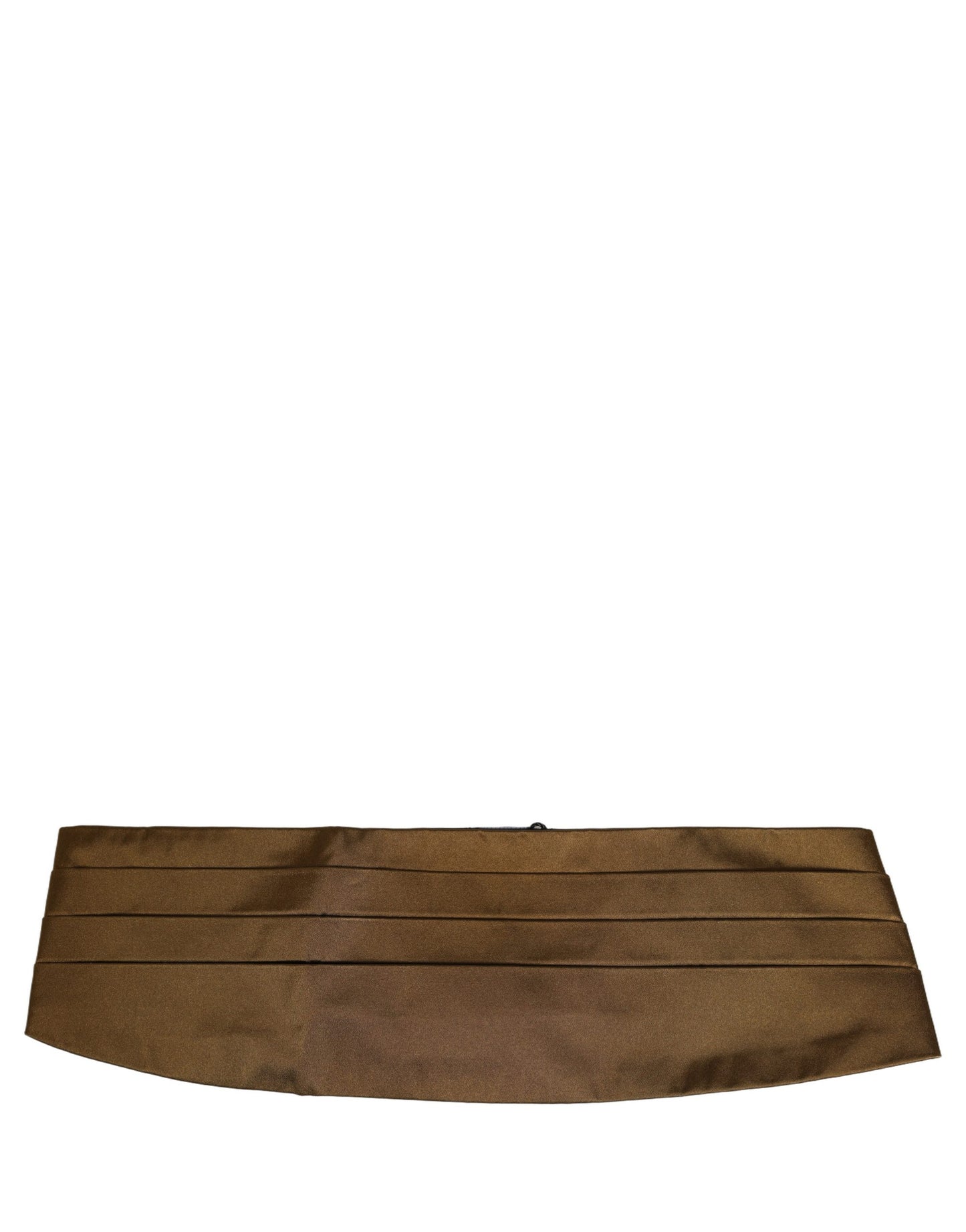 Dolce & Gabbana Brown Men 100% Silk Belt Waist Cummerbund
