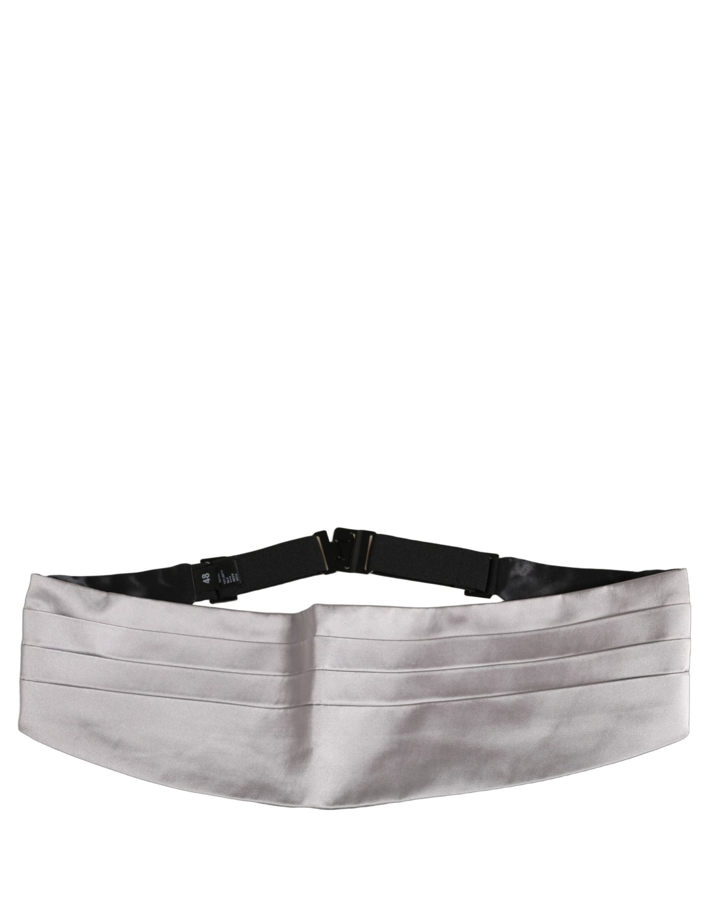 Dolce & Gabbana Gray Men 100% Silk Belt Waist Cummerbund