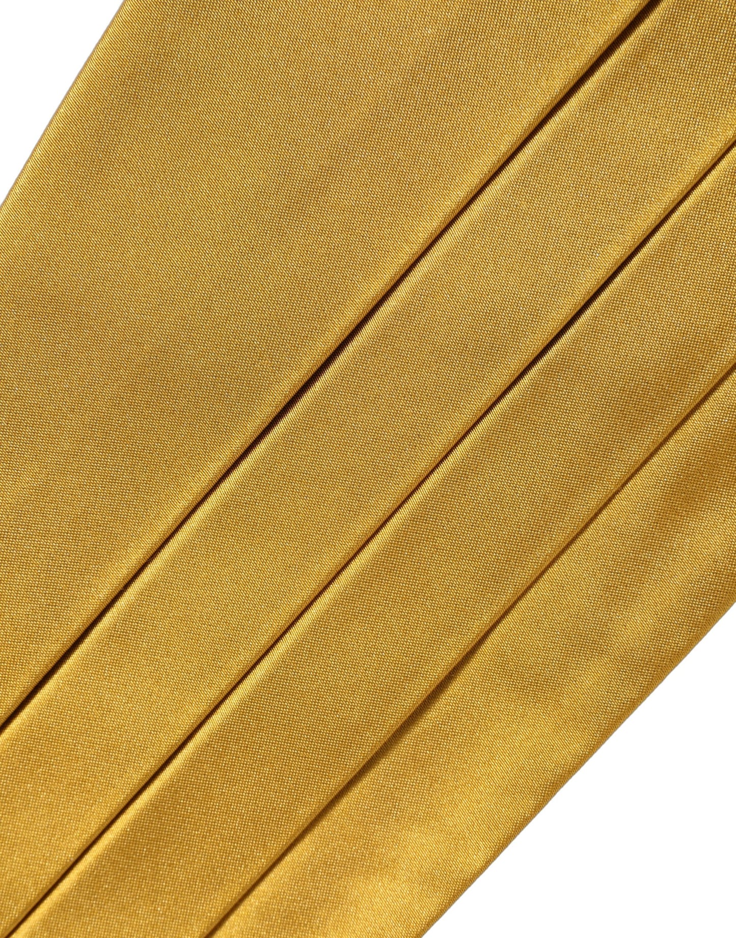 Dolce & Gabbana Gold Men 100% Silk Belt Waist Cummerbund