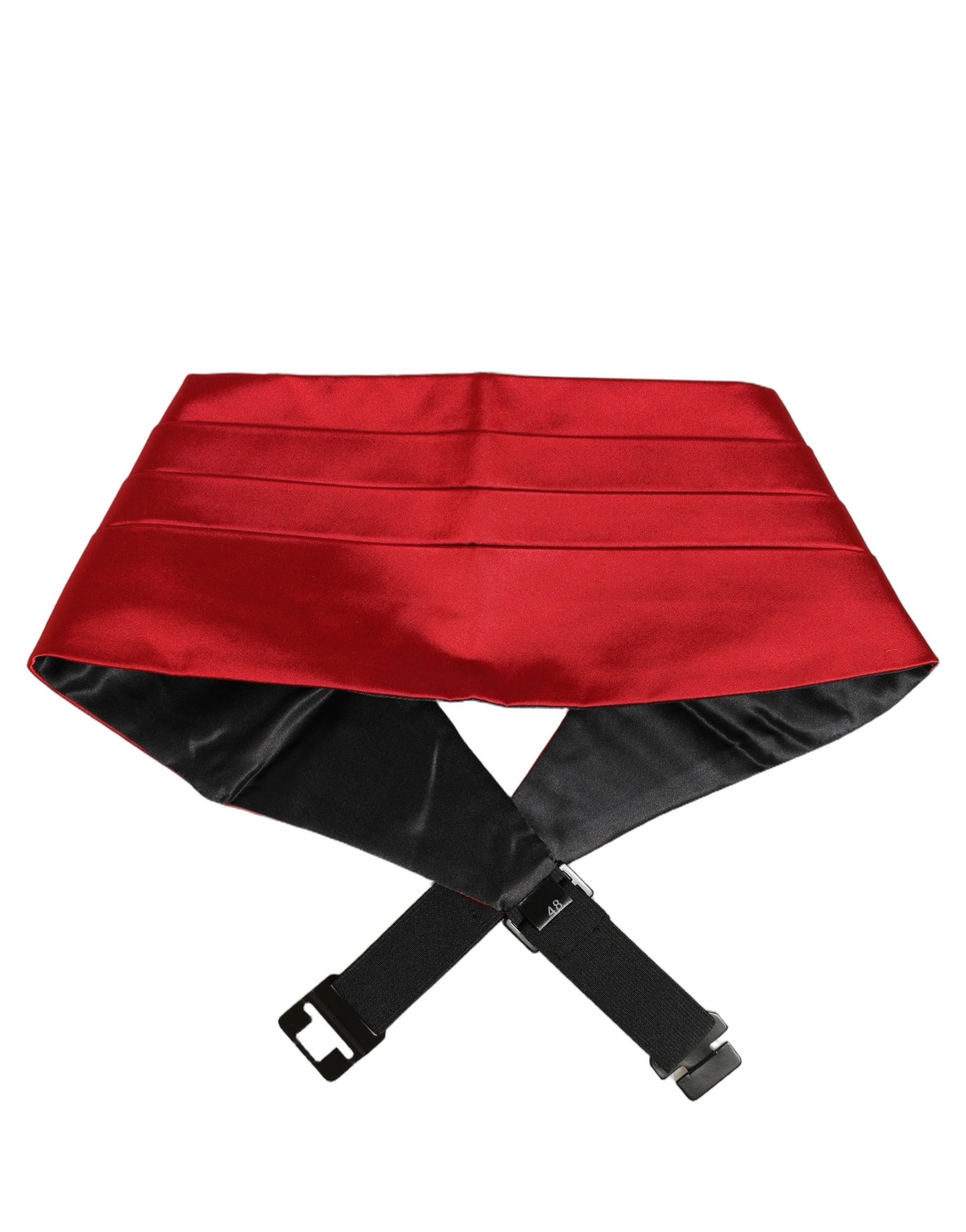 Dolce & Gabbana Red Men 100% Silk Belt Waist Cummerbund