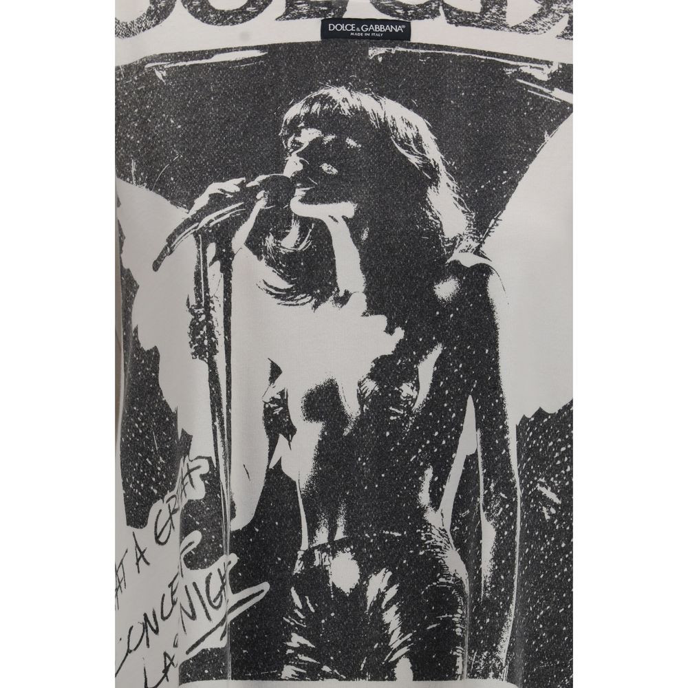 Dolce & Gabbana Gray Cotton T-Shirt