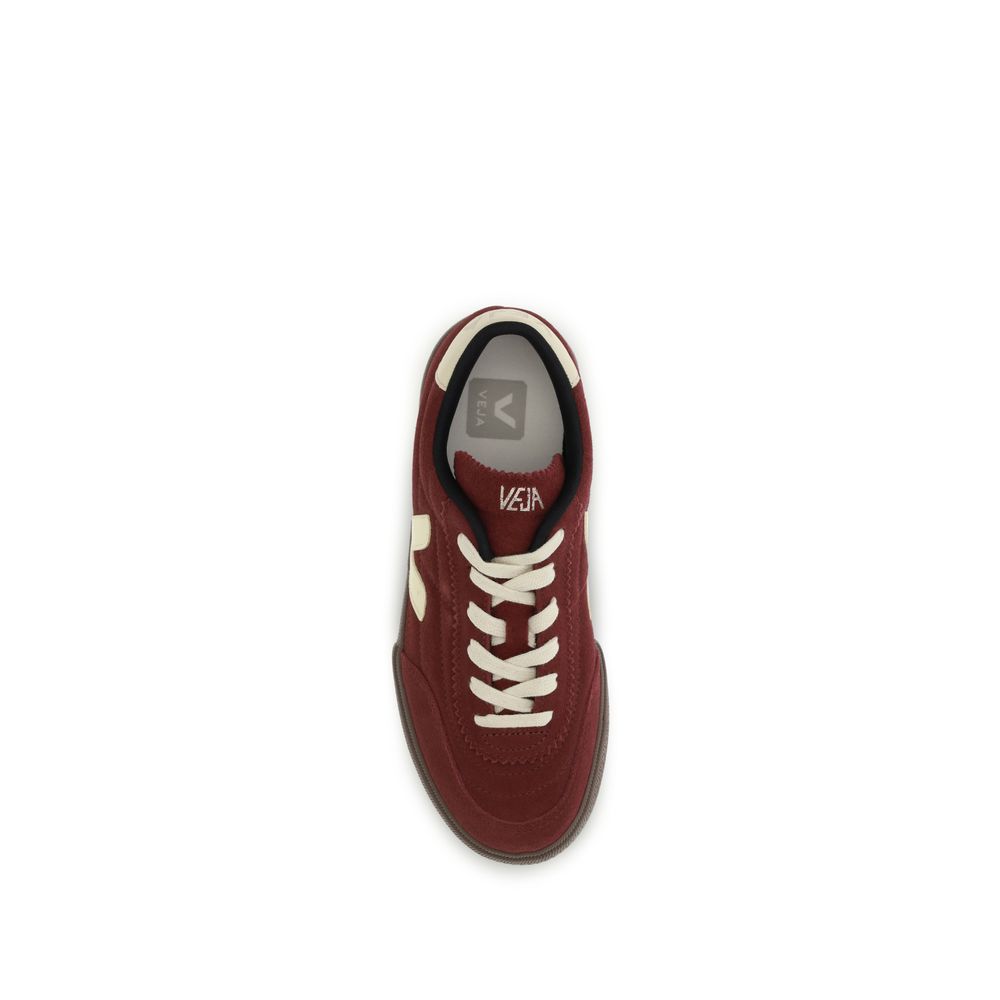 Veja Bordeaux Suede Leather Low Top Sneakers