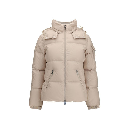 Moncler Beige Goose Down Full-Length Jacket