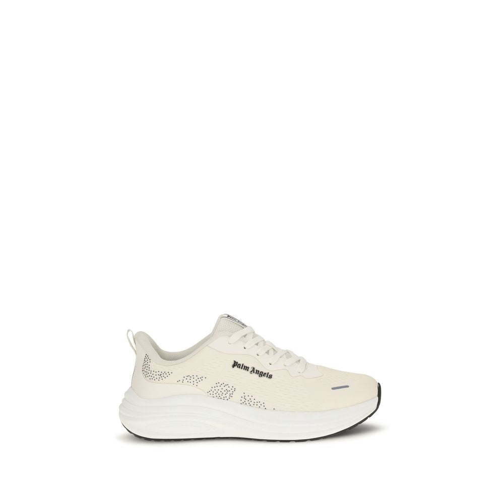 Palm Angels Beige Fabric Low Top Sneakers