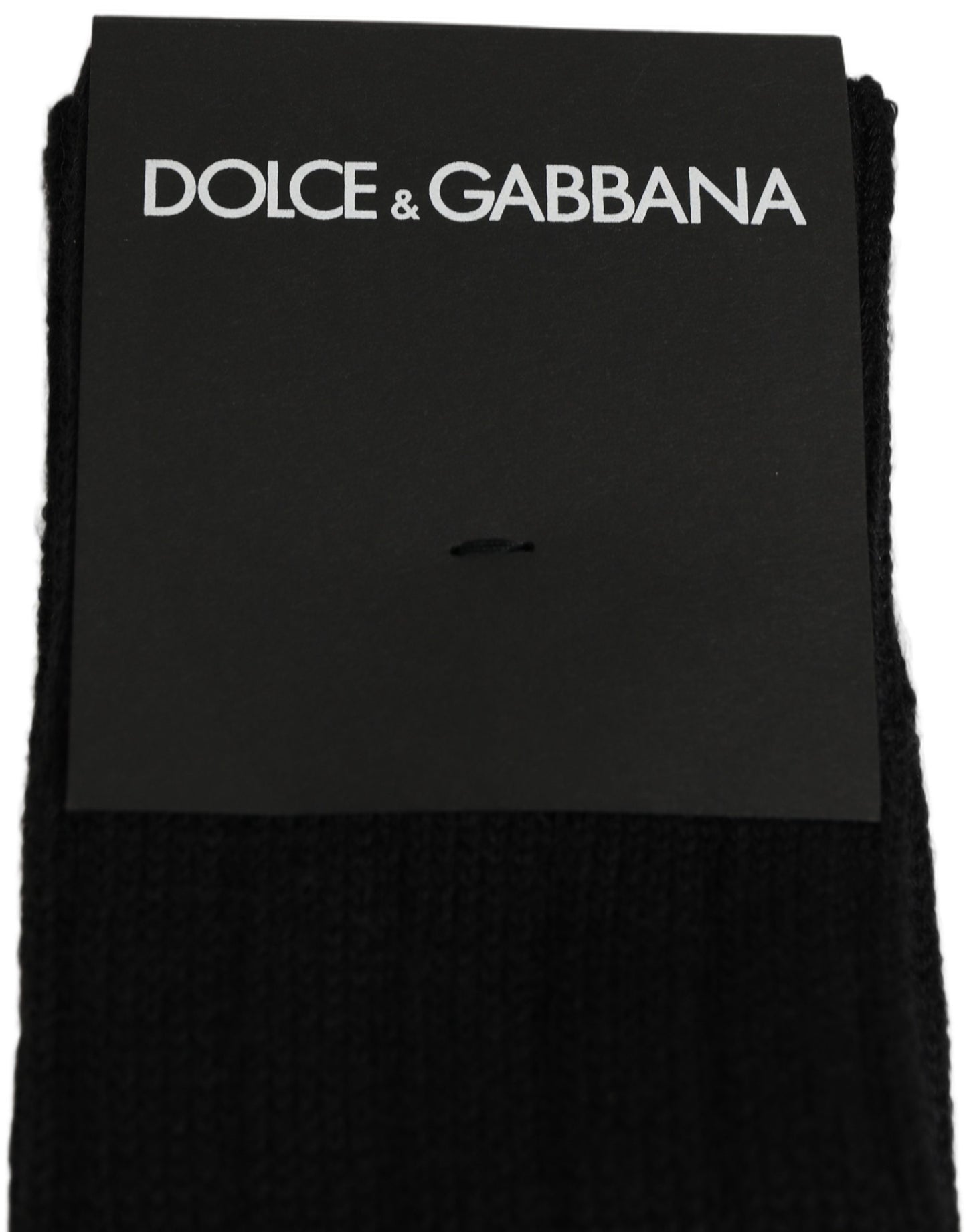 Dolce & Gabbana Black DG Logo Print Over The Calf Accessory Socks