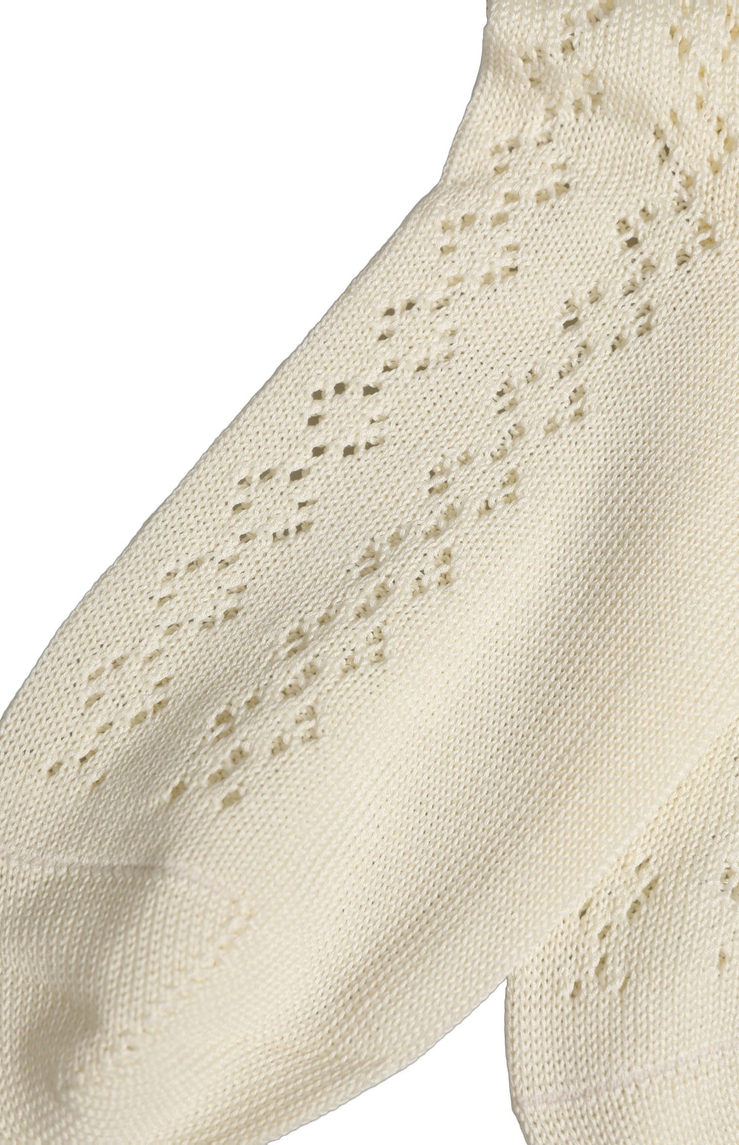 Dolce & Gabbana Off White Cotton Knit Mid Calf Accessory Socks